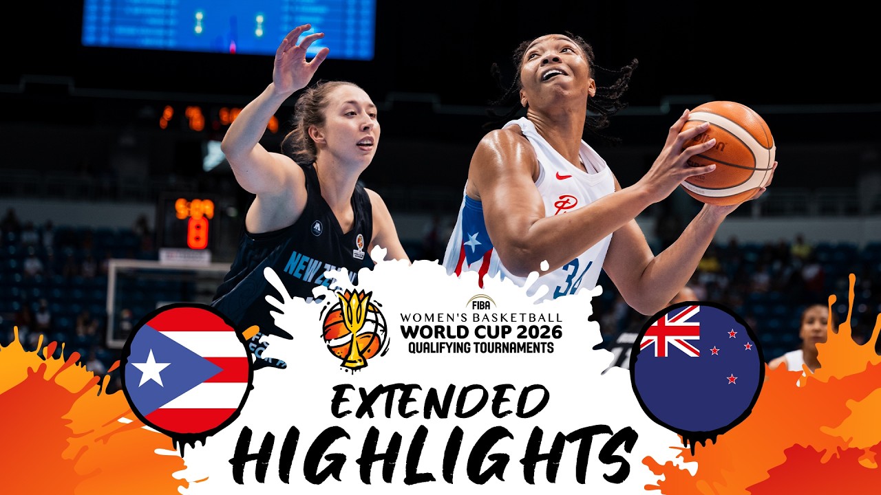 Puerto Rico 🇵🇷 v New Zealand 🇳🇿 | Extended Highlights | #FIBAWWC 2026 Qualifying Tournament