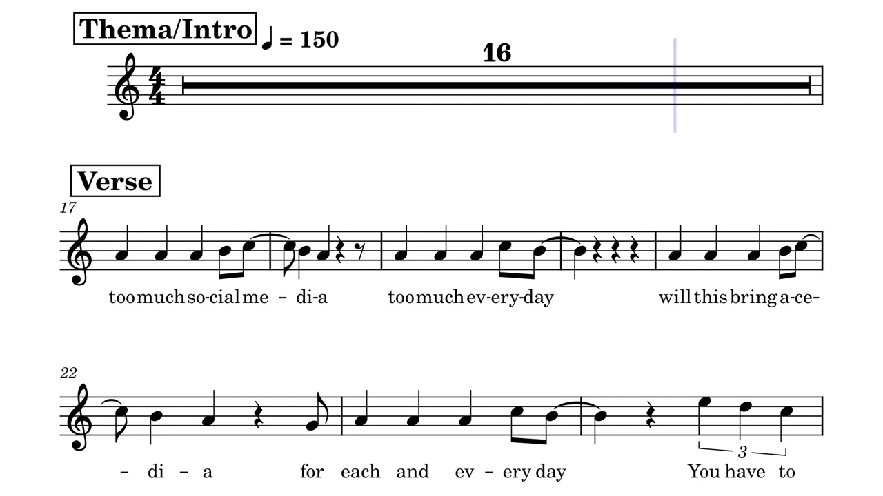 A Minor (Metal Way Version) - Vocals with metronome