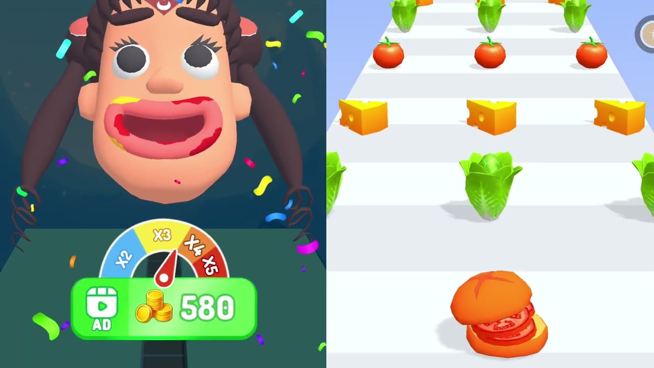 Burger Master Vs Sandwich Run - Gameplay Walkthrough Android IOS - All Level Max Tiktok