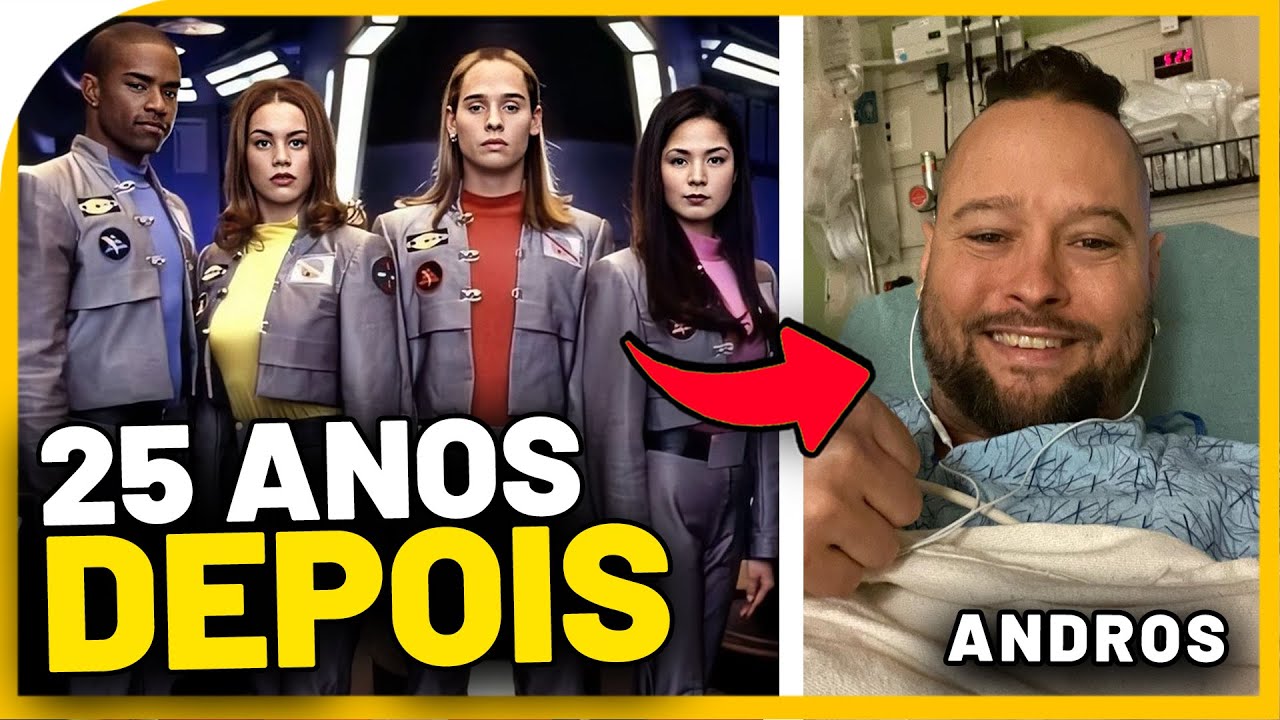 Elenco clássico de POWER RANGERS no ESPAÇO (1998-2023) Antes e Depois