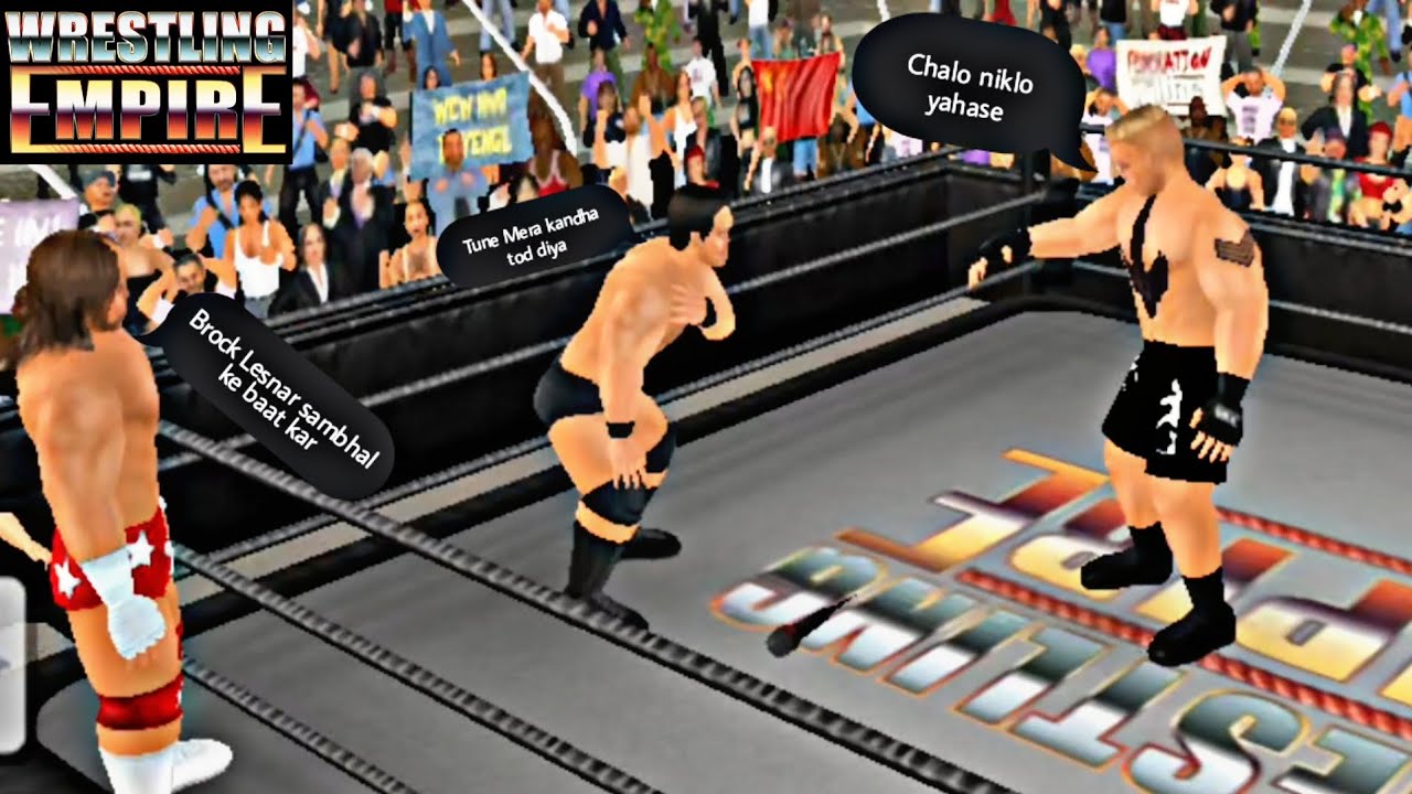Brock Lesnar injured his opponent in a Tag Team Match | Wrestling Empire 