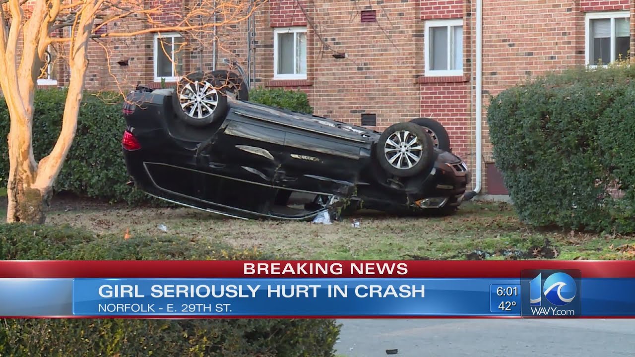 Juvenile transported to hospital with serious injuries after vehicle crash near East 29th Street in