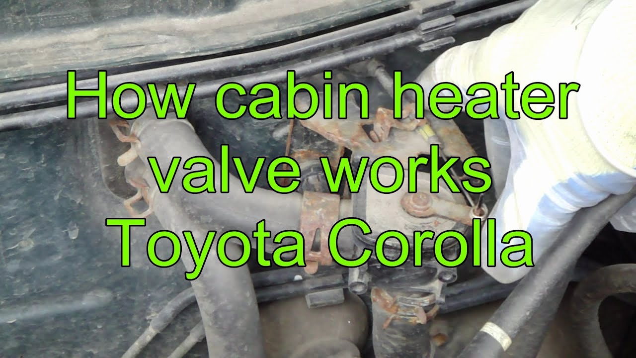 How cabin temperature heater valve works Toyota Corolla. Years 2000 to 2015