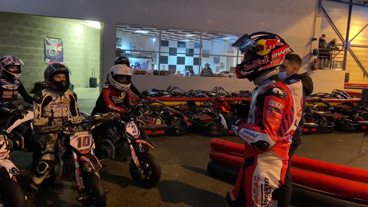 Johann Zarco, stage FFM, Moirans en Montagne, Décembre 2021