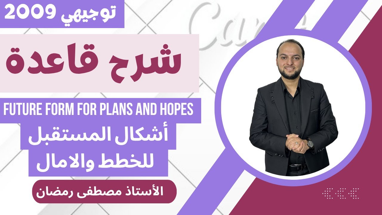 توجيهي 2009:Future Forms for Plans and Hopes- أشكال المستقبل للتعبير عن الخطط والآمال