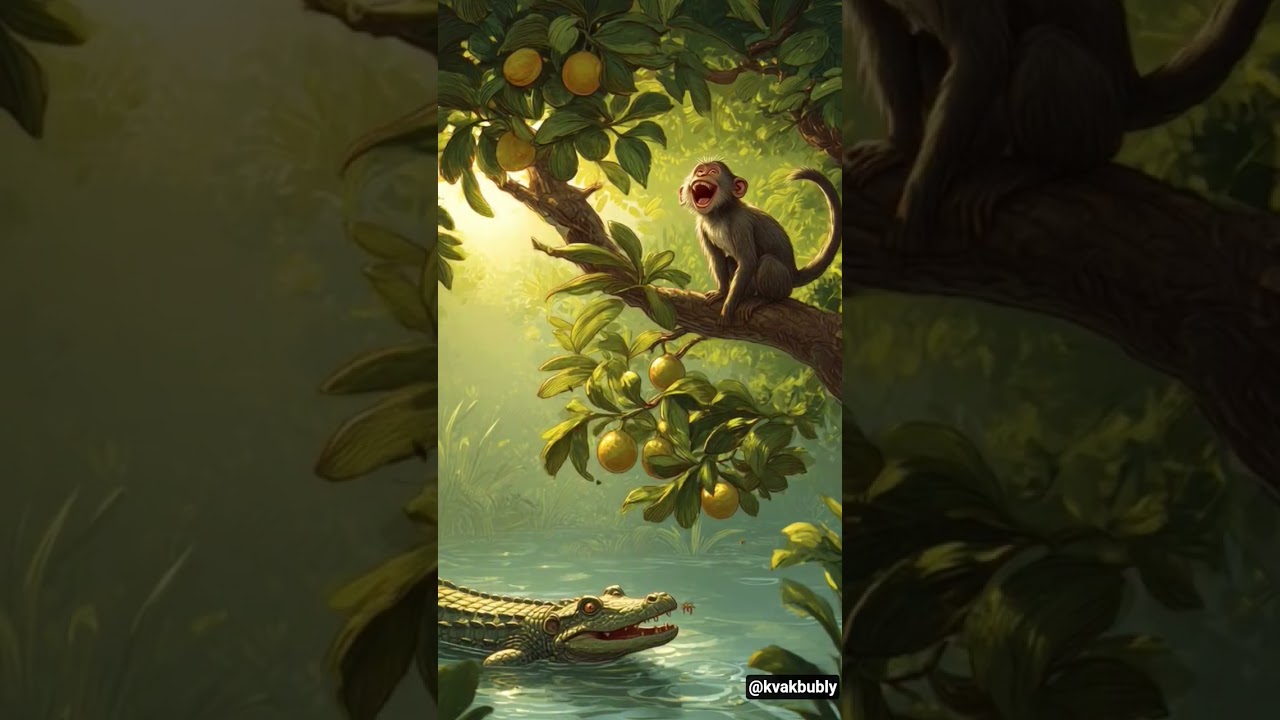 🐊🙉Веселье с обезьяной и крокодилом 