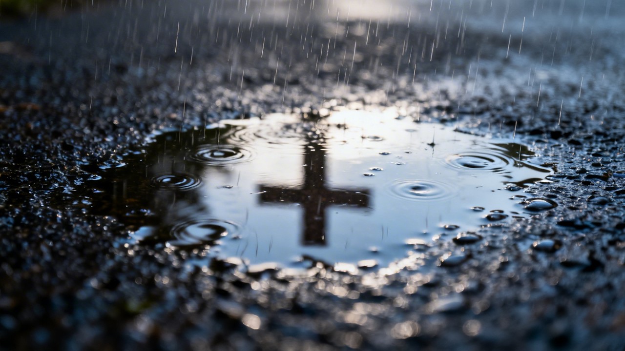 Sleep With Jesus in Gentle Rain 🌧️ Soft Christian Music for Deep Peace & Rest