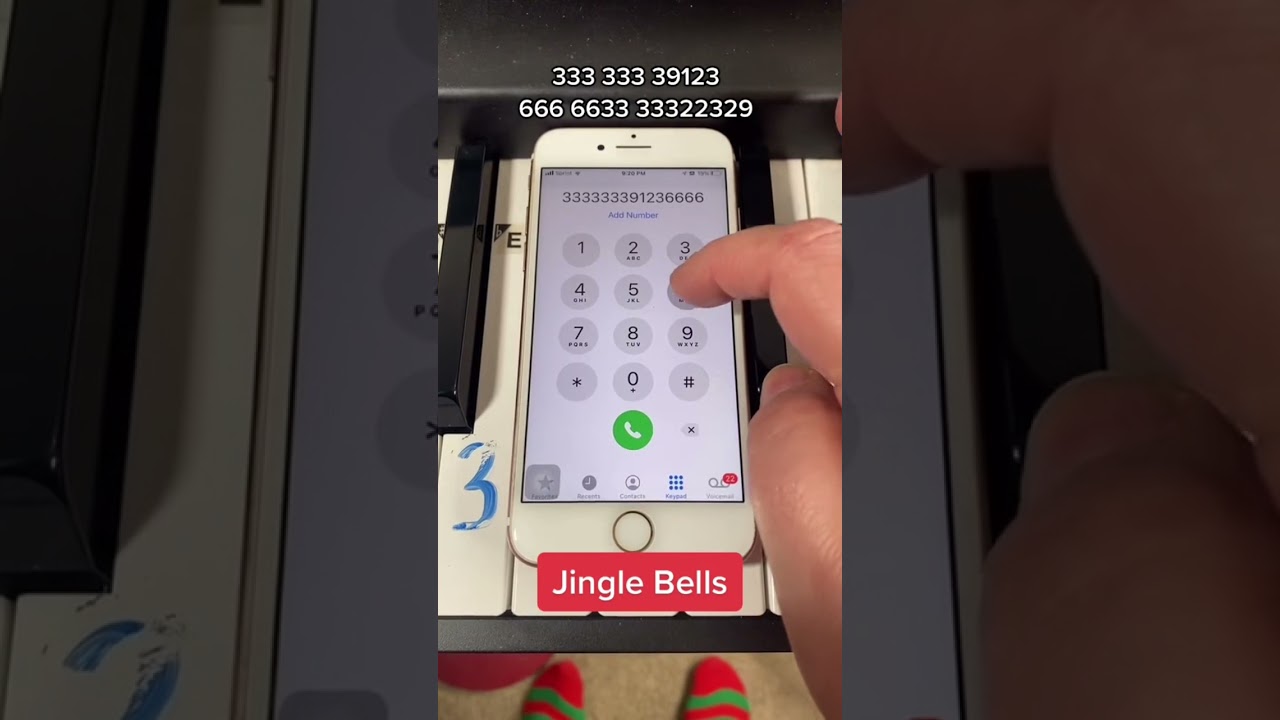 🔔📱How to play Jingle Bells On Your Phone #jinglebells #shorts
