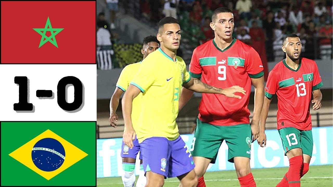 ملخص مباراة المغرب و البرازيل لأقل من 23 سنة Morocco U23 vs Brazil U23