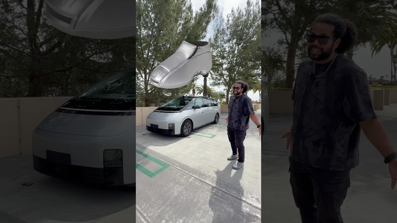 This 562hp, electric minivan looks like a shoe on the outside & a Mercedes on the inside.