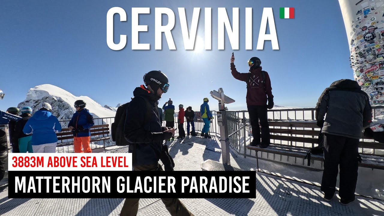 Visiting MATTERHORN GLACIER PARADISE (3883m) in Cervinia Zermatt