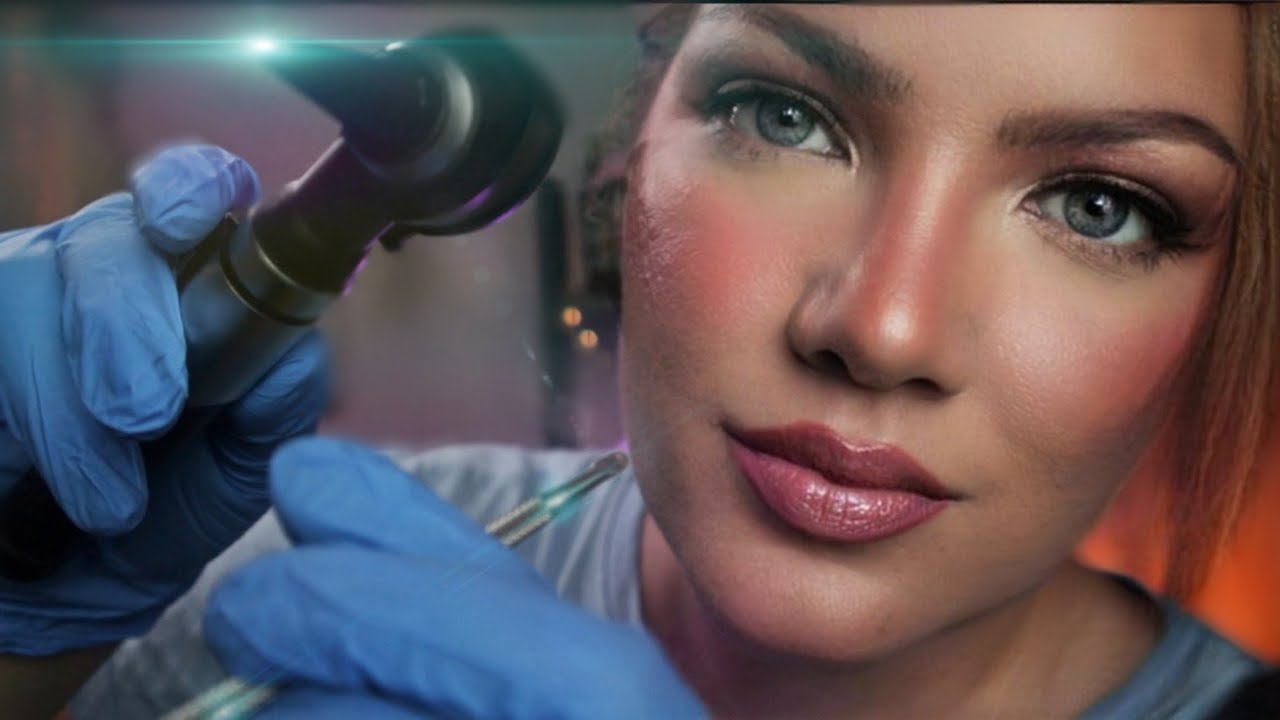 ASMR Otoscope and Earpick | There IS Something in your Ear 😲👂 *INTENSE* Ear Exam (WTF is that lol)