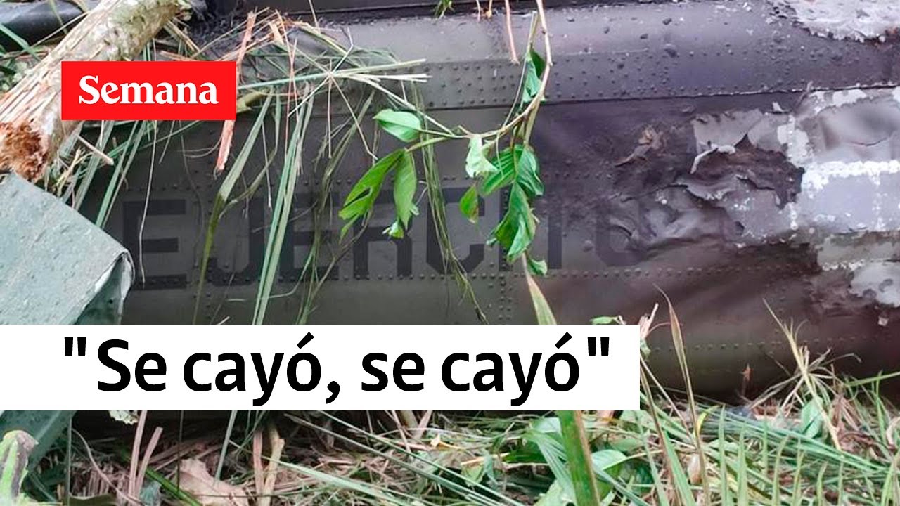 Así registró la comunidad caída de helicóptero del Ejército en Quibdó | Semana noticias