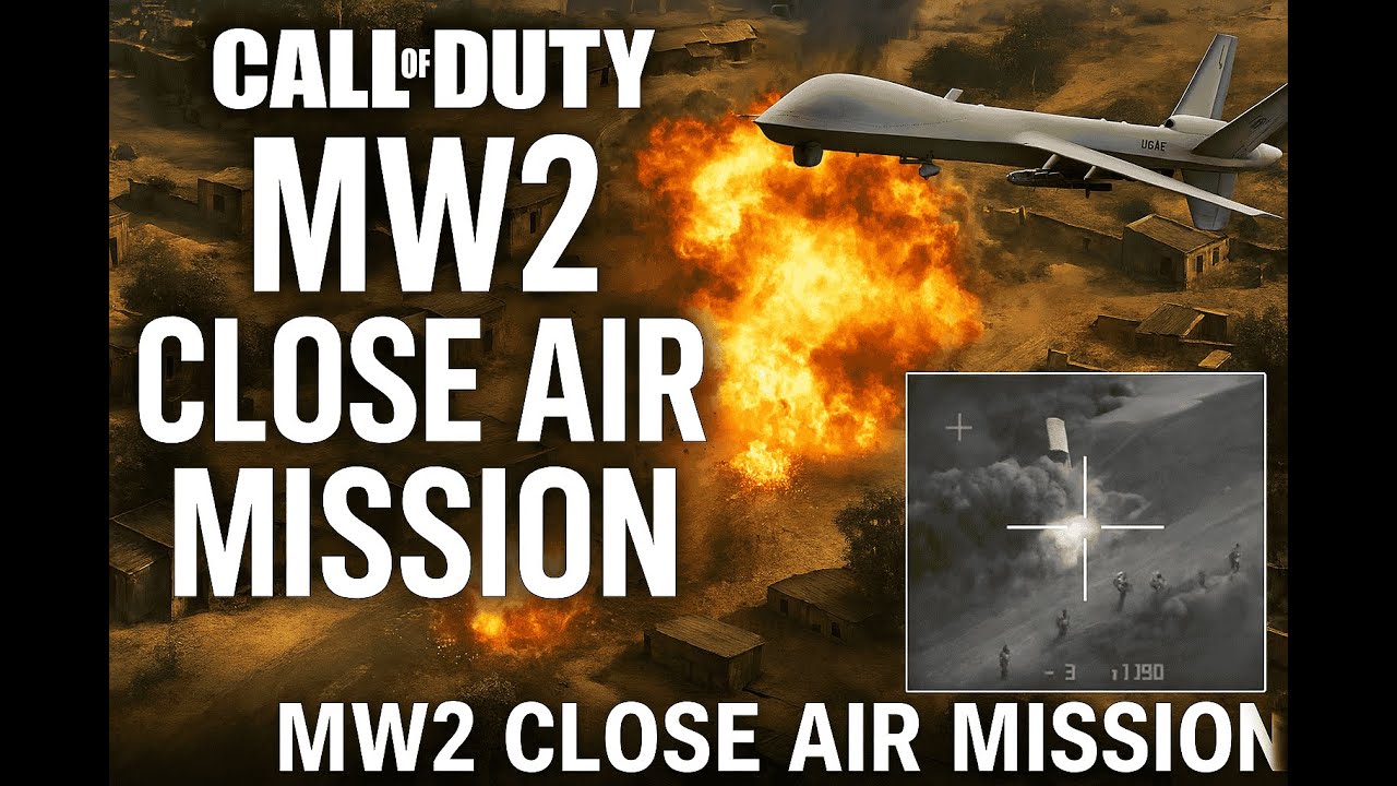 Call of Duty MW2 Close Air Mission  Explosive Air Support [1080p GRAPHICS]
