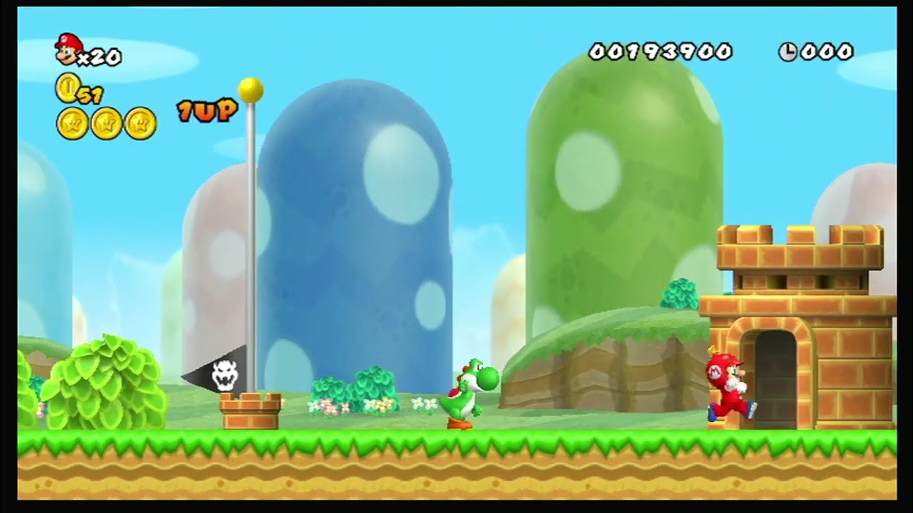 New Super Mario Bros. Wii - World 1 Walkthrough