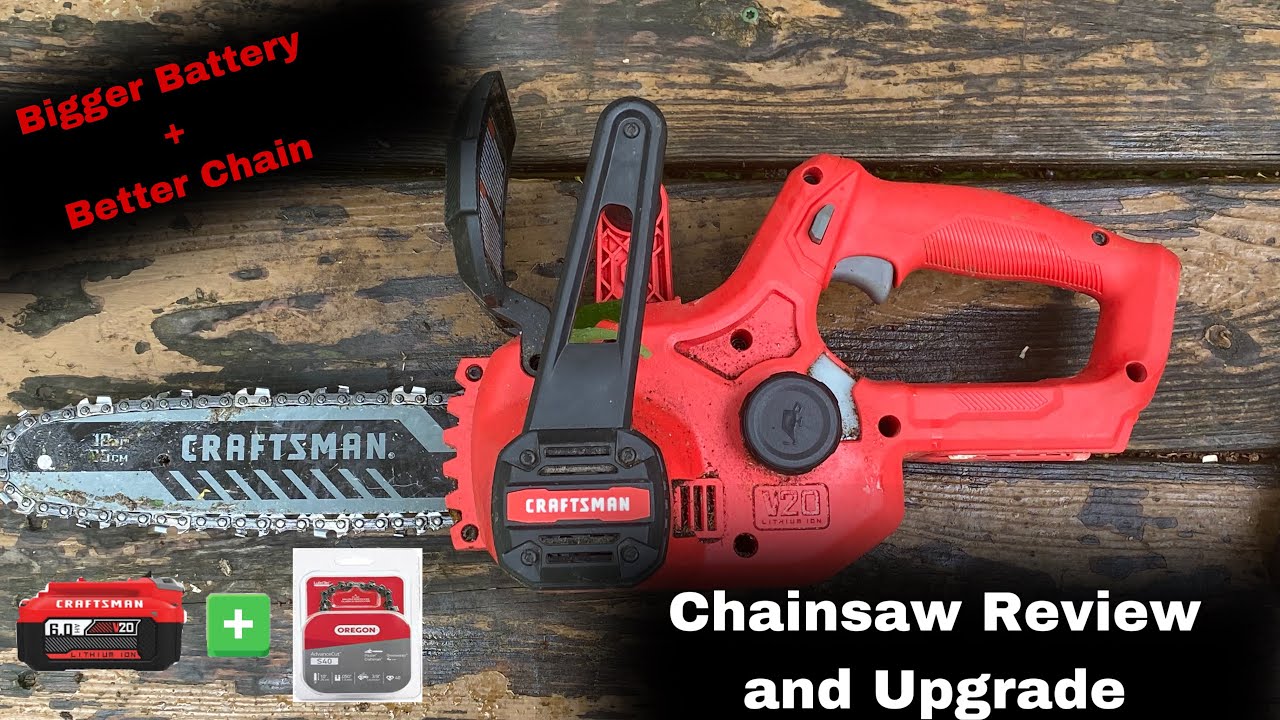 Craftsman V20 10 inch chainsaw review. +UPGRADE