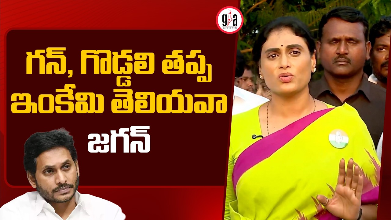 What else does Jagan know except gun and axe? | YS Sharmila Comments on YS Jagan | Mavigun | grea...