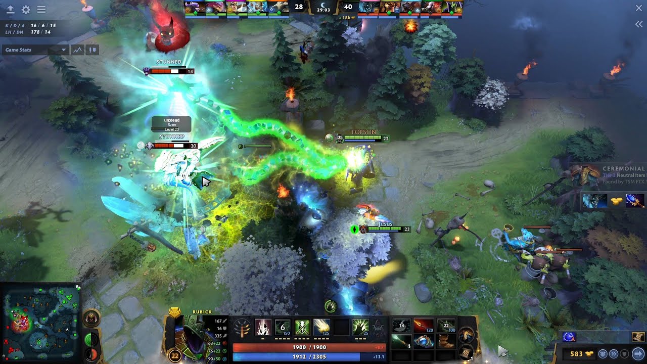 Topson Rubick combo with grim soulbind Deletes Timado Sven