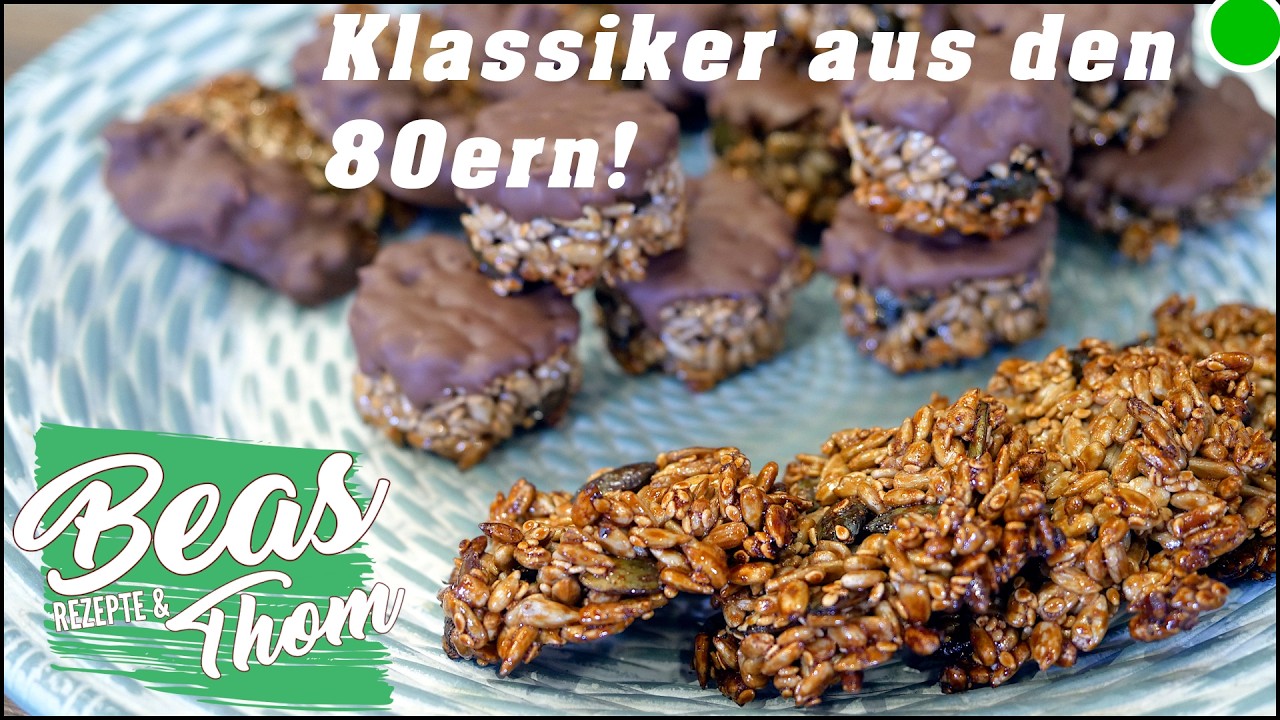 Knusprige Retro-Kernkekse: Kekse ohne Mehl und Ei