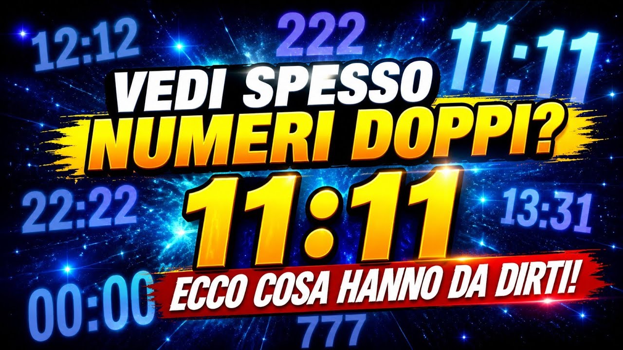 VEDI ANCHE TU NUMERI DOPPI ? OGGI SCOPRIRAI COSA VOGLIONO DIRTI.