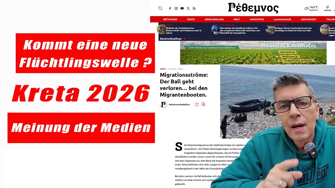 Kommt eine neue Fl&uuml;chtlingswelle 2026 auf Kreta zu?  Kreta/Crete/Griechenland 2026