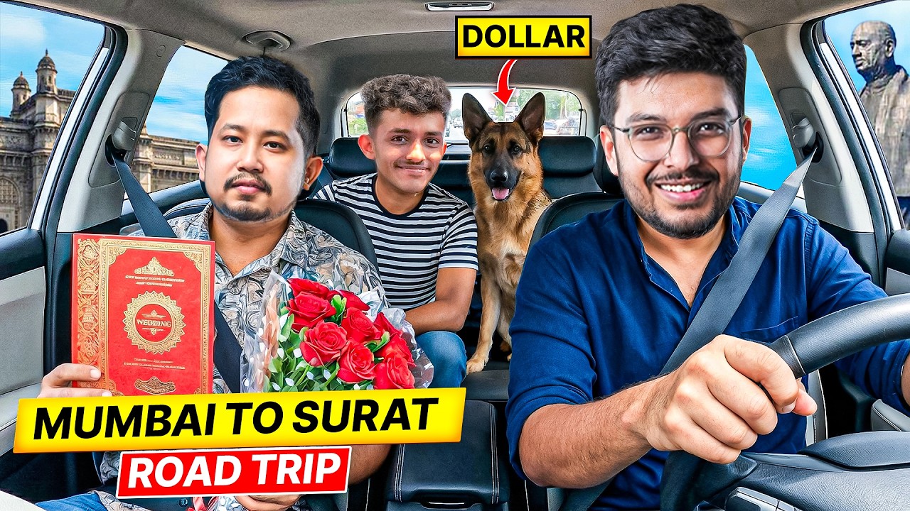 We Drove to GUJARAT ft. Mercy, Adi & Dollar - Gujarati Food  Vlog