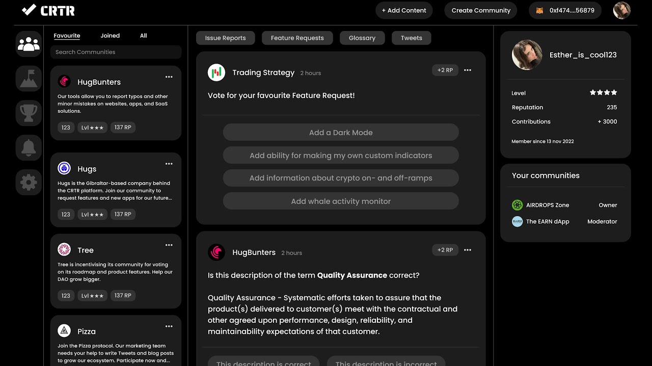 Curator Desktop View End user