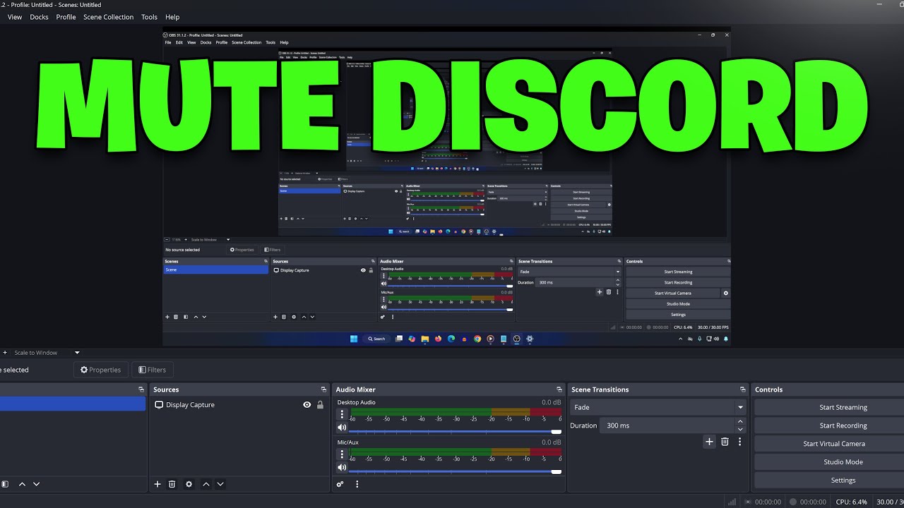 How To Mute Discord in OBS - NEW 2026✅