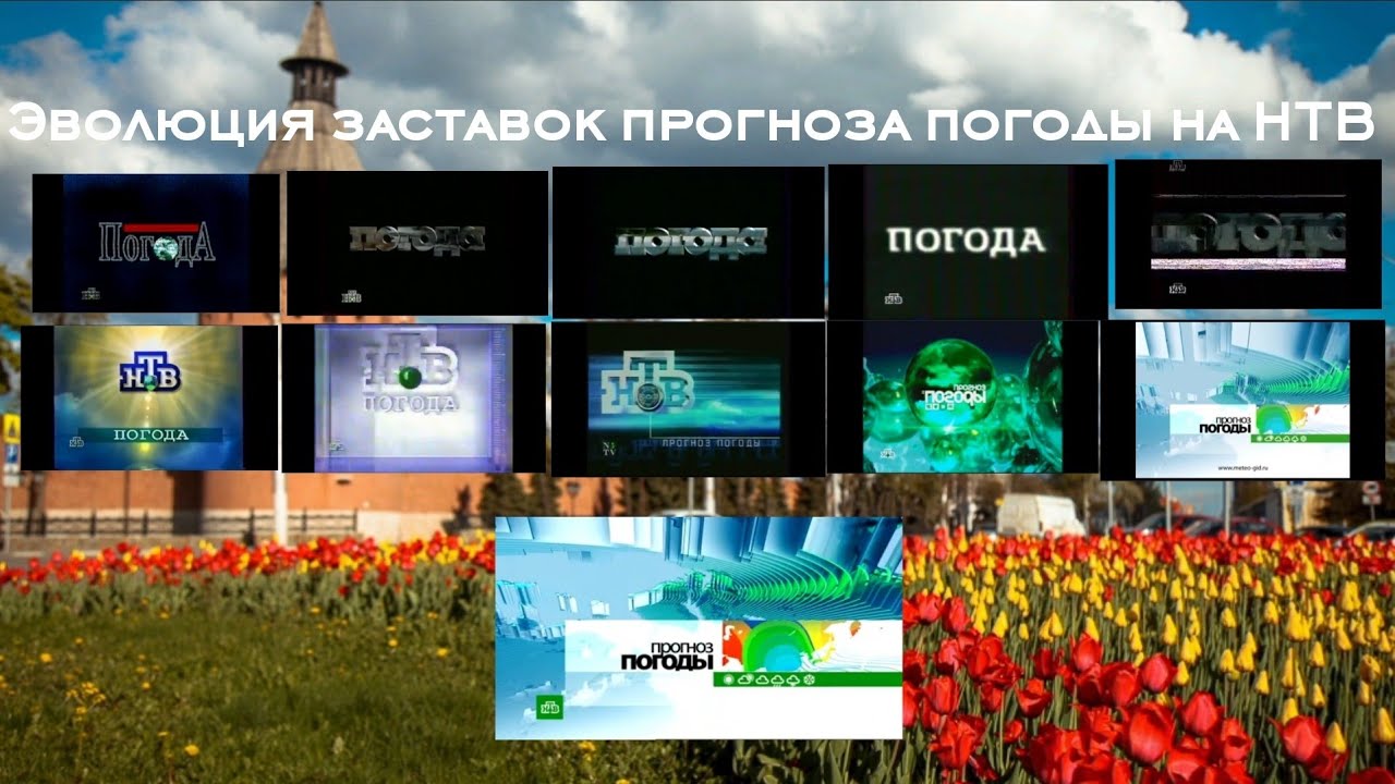 Эволюция заставок прогноза погоды на НТВ