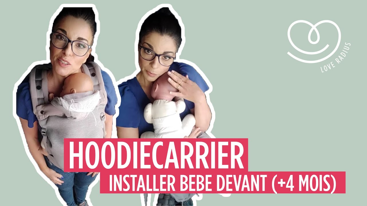 HoodieCarrier 1 - Installer Bébé devant (+4 mois)