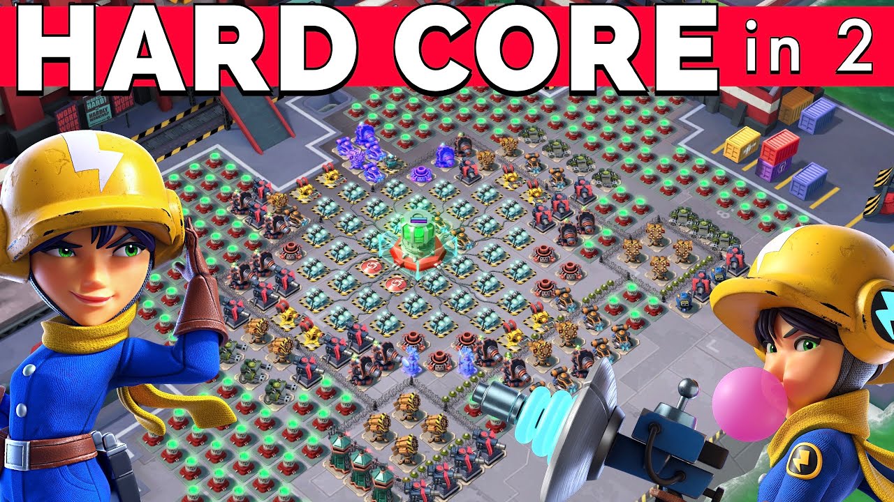 HARD CORE in 2 GREAT attacks 😎 awesome LASER RANGERS finish - BOOM BEACH gameplay/operation strategy