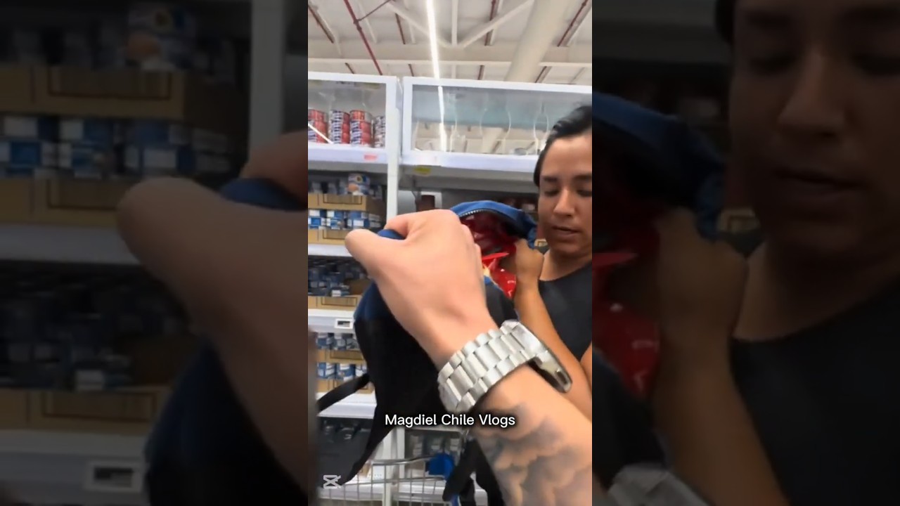 Guardia Sorprende a Mechera en pleno Robo en Supermercado  #viral
