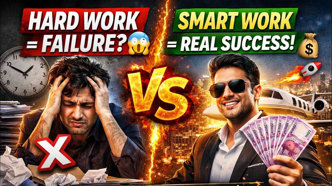 Smart Work vs Hard Work | Asli Sach Jo Koi Nahi Batata | Motivation Video Hindi