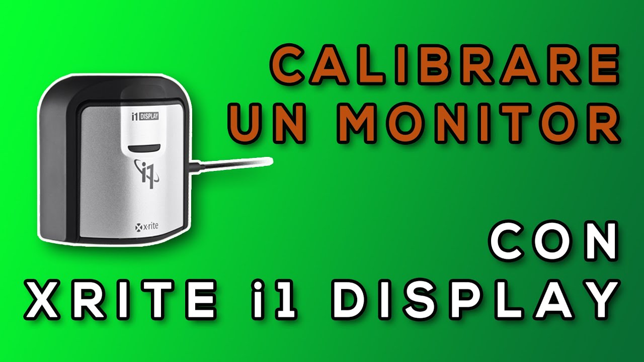 XRITE DISPLAY i1 STUDIO. Calibrare un monitor