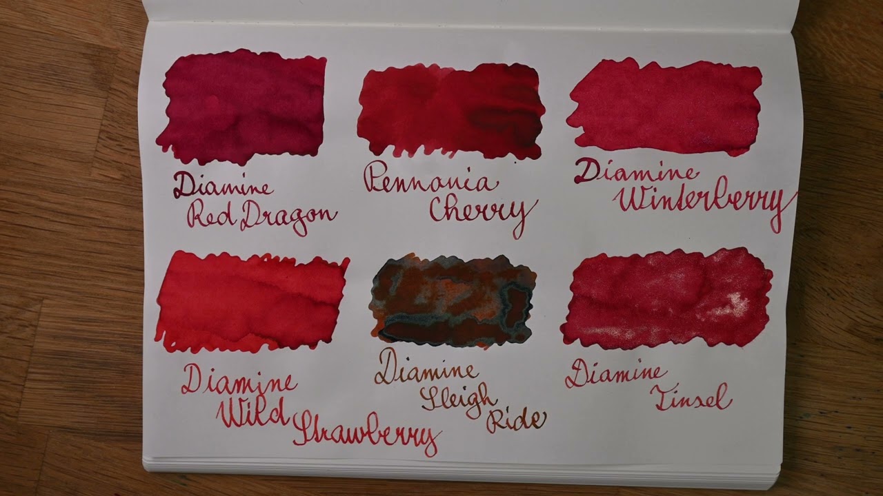 6 Red Inks Quick Comparison