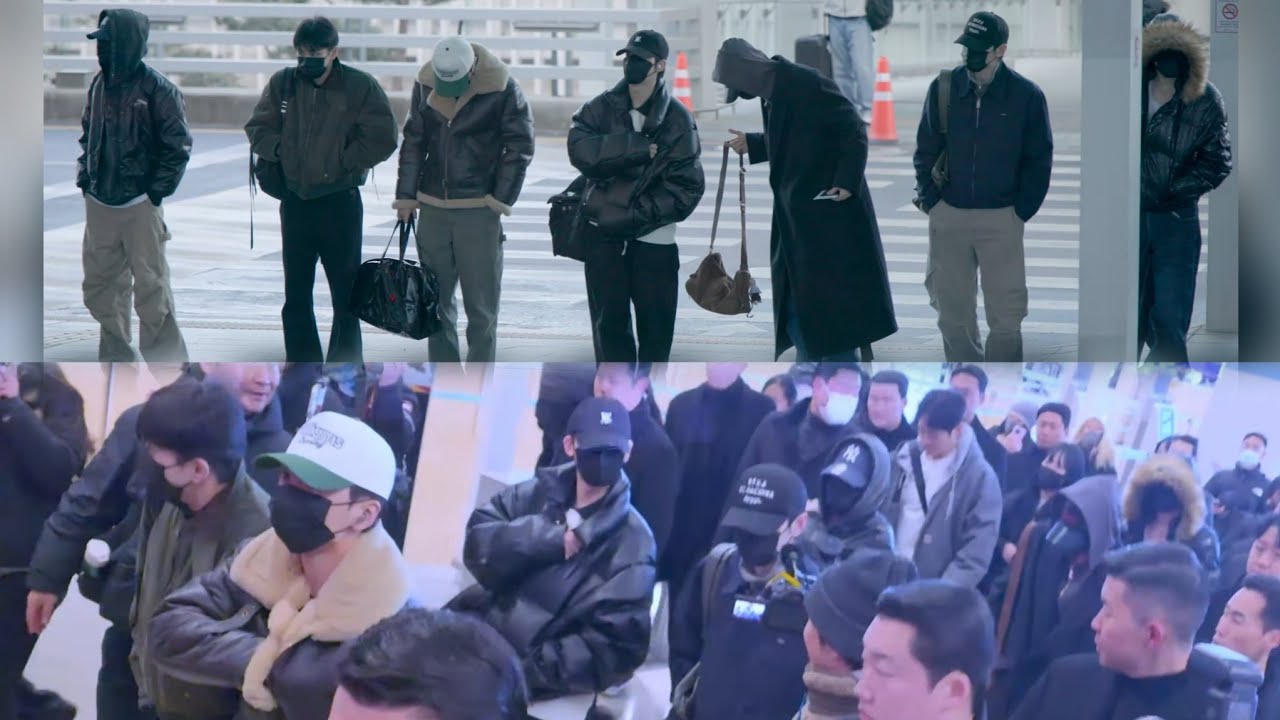 260131 ENHYPHEN 엔하이픈 Incheon ICN Departure to Hong Kong for Mini Album 