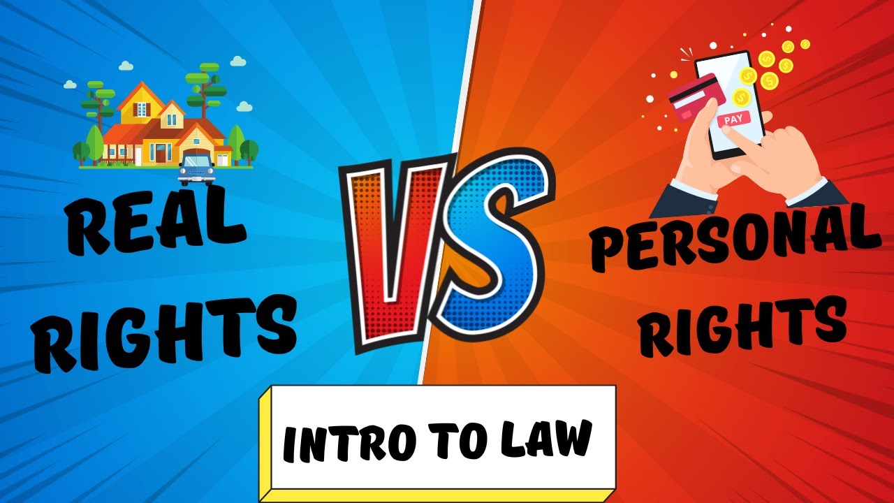 Real rights vs Personal rights | with a scenario from exam question paper | Intro to law | UNISA |