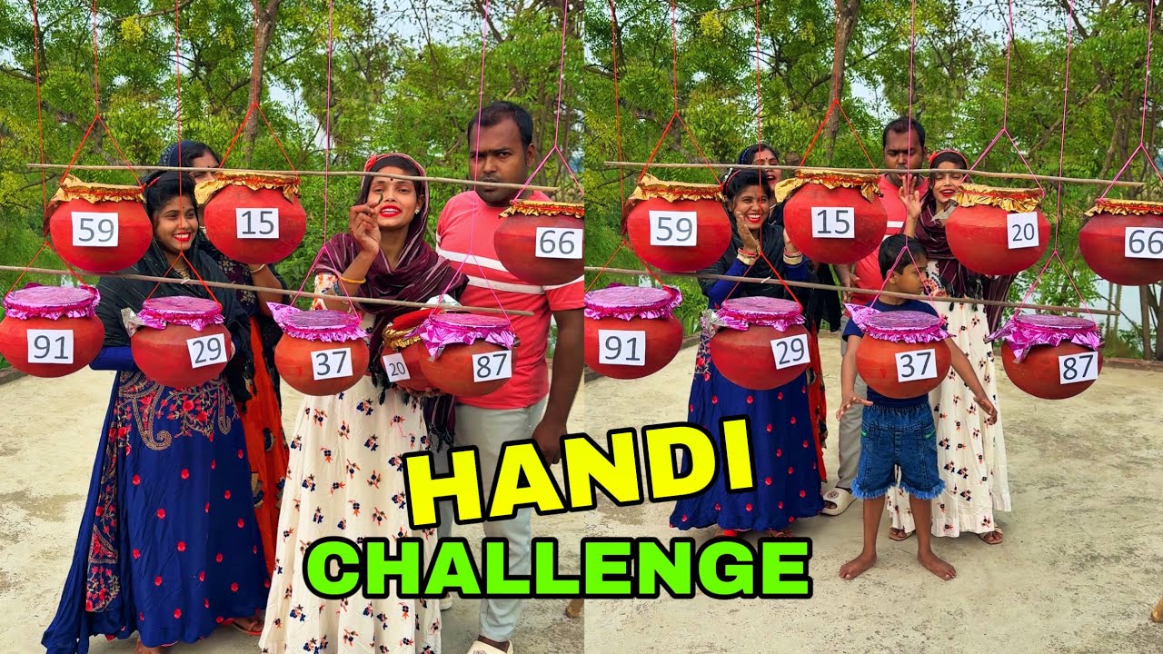 Surprise Handi Gift Funny Challenge Game With Family #colourchallenge #handi #challenge