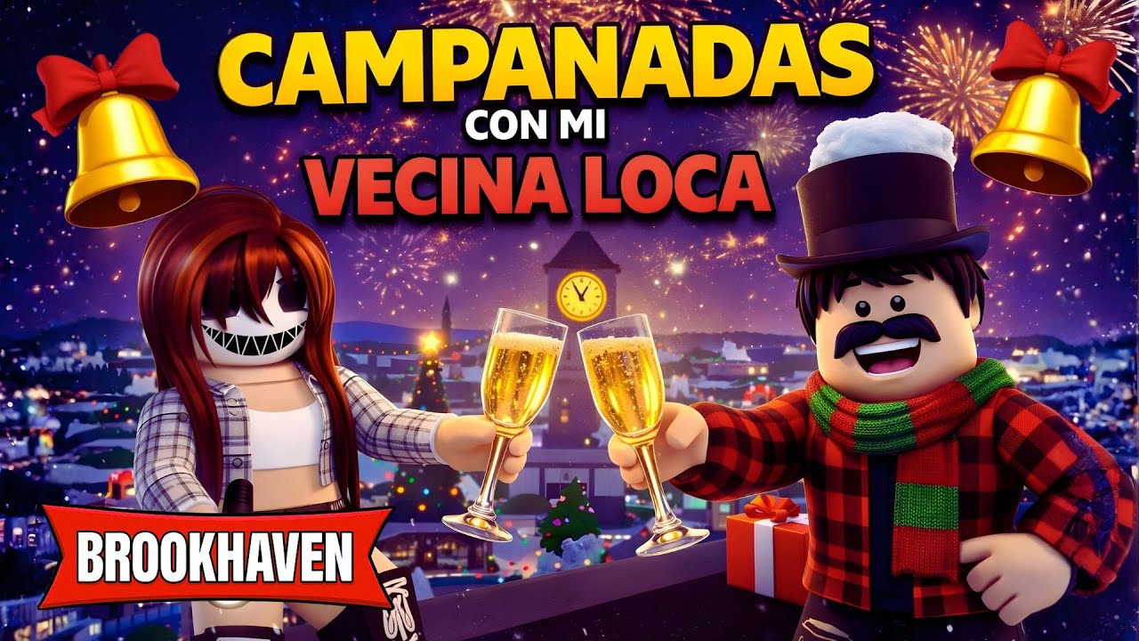 ¡HAGO unas CAMPANADAS con mi VECINA LOCA en BROOKHAVEN! 😧🔔 #mikeldad2025 | Mikel YT