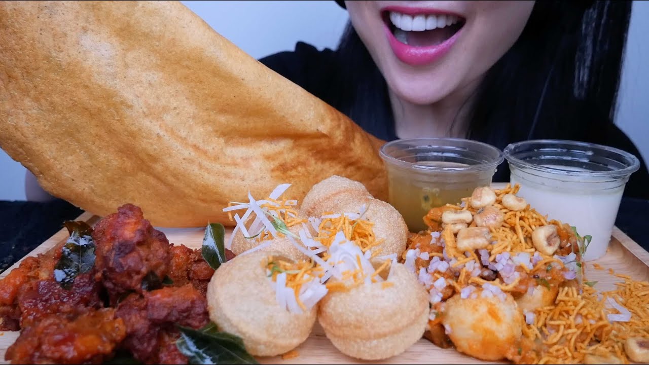 GHEE ROAST CAULIFLOWER + CUTTACK DAHI BARA ALU DUM (ASMR EATING SOUNDS) NO TALKING | SAS-ASMR