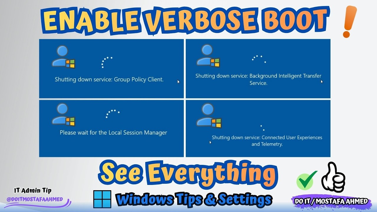 Stop Guessing! See Exactly What Windows 10 is Doing at Boot | Enable Verbose Boot Mode