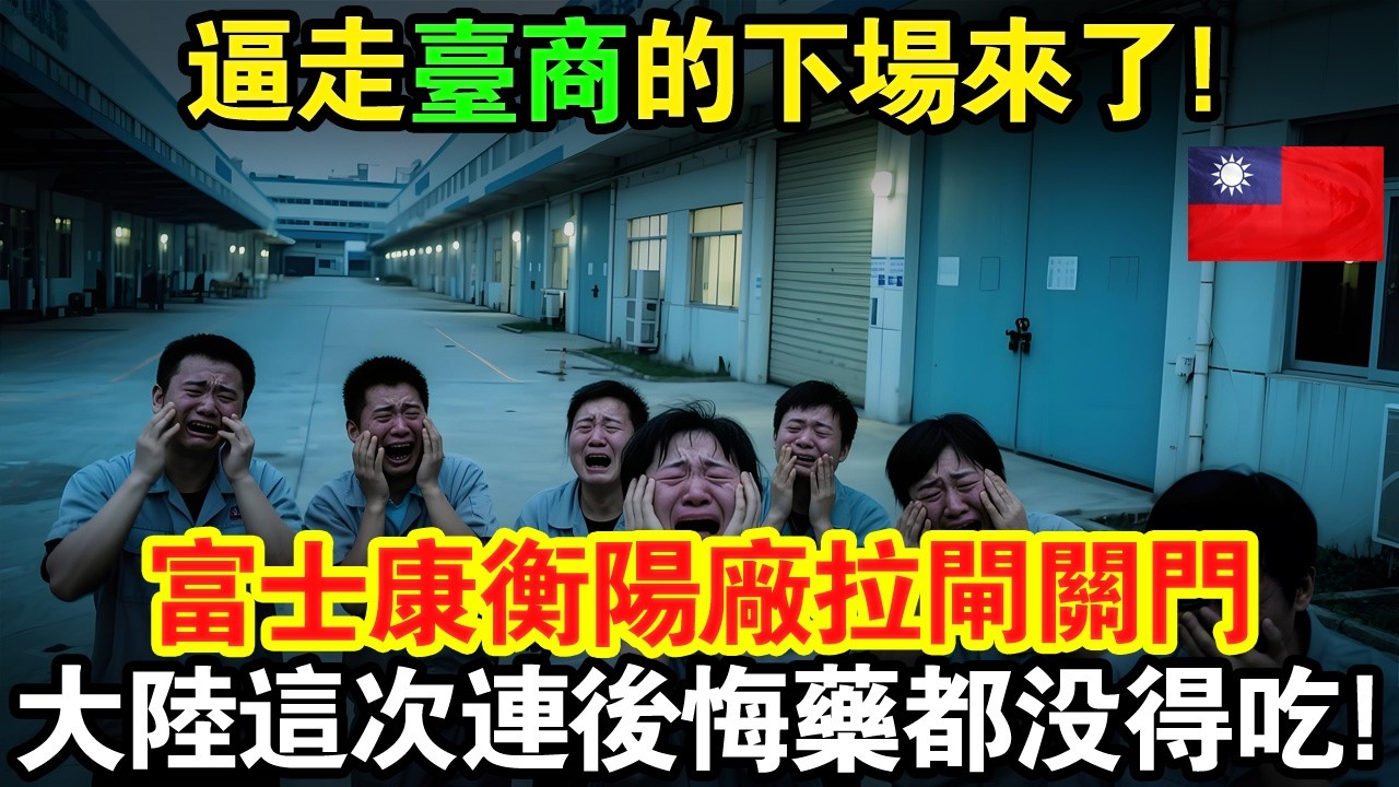 逼走台商的下場來了！富士康衡陽廠直接拉閘🔥 3萬人變236人，大陸城市瞬間休克！這次連後悔藥都沒得吃！#taiwan #台灣 #台灣故事 #台灣文化 #台灣科技 #台灣經濟