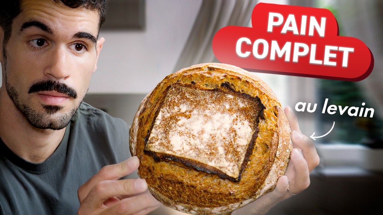 PAIN COMPLET au levain facile (et meilleur pour la santé !)