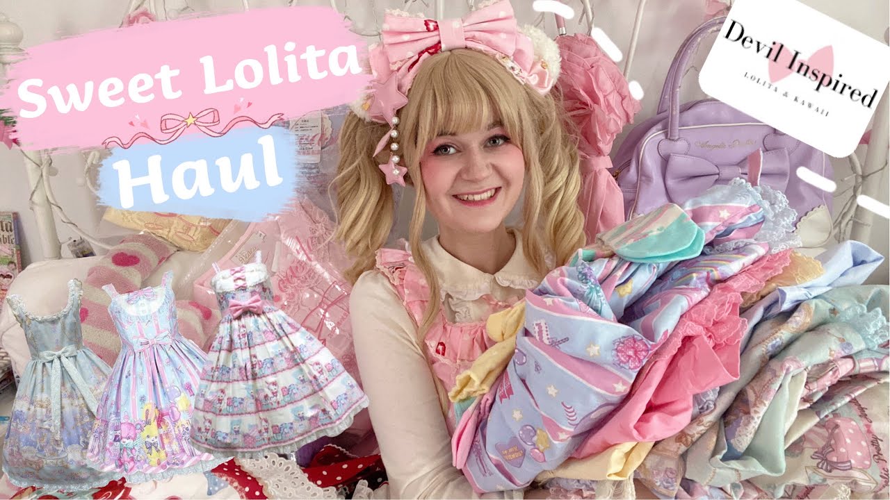 HUGE Sweet Lolita Unboxing & Haul | Angelic Pretty & Devilinspred Review