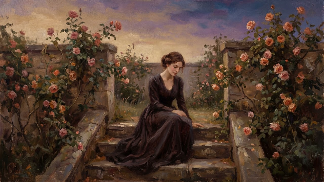 Old World Charm: Antique Oil Portrait