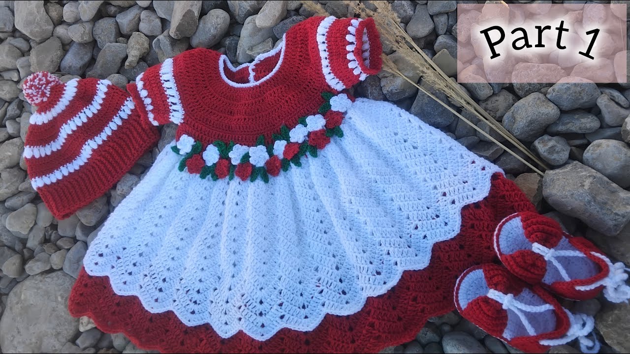 9_12 months crochet baby dress |crochet baby frock part 1|Hook creation