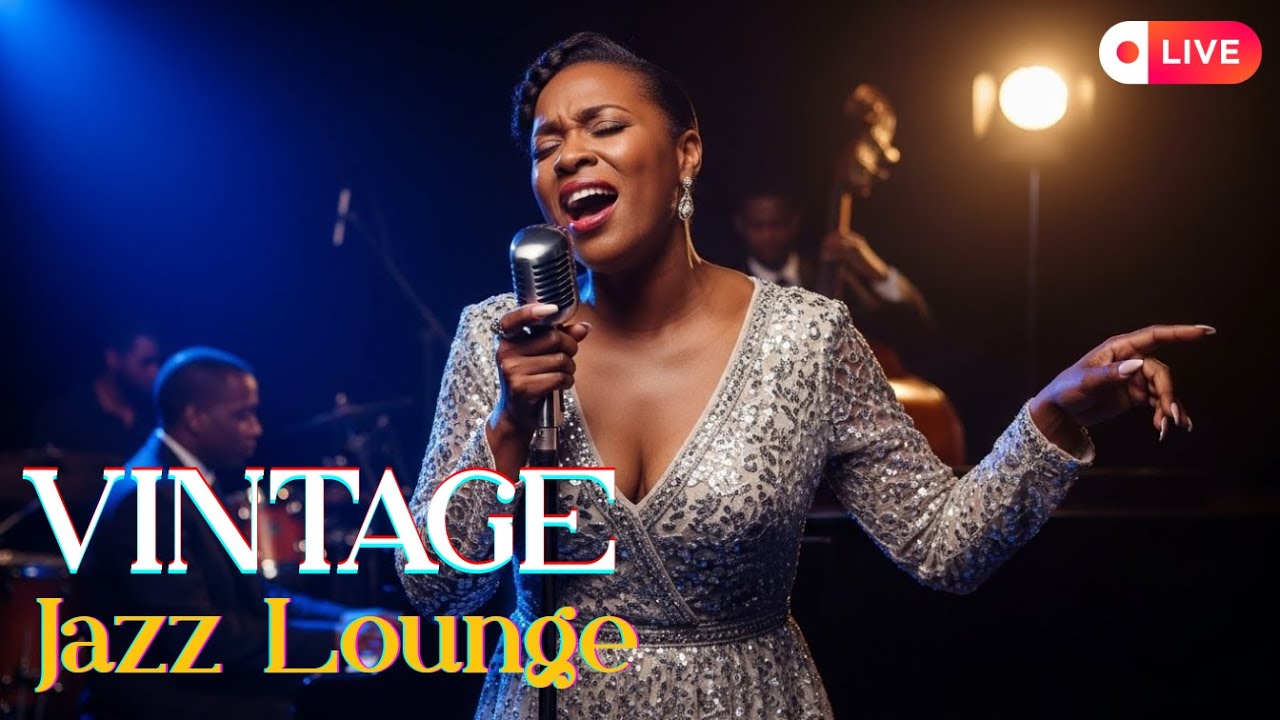 LIVE Vintage Jazz Lounge 🎷 | Smooth Jazz & Blues for Night Vibes