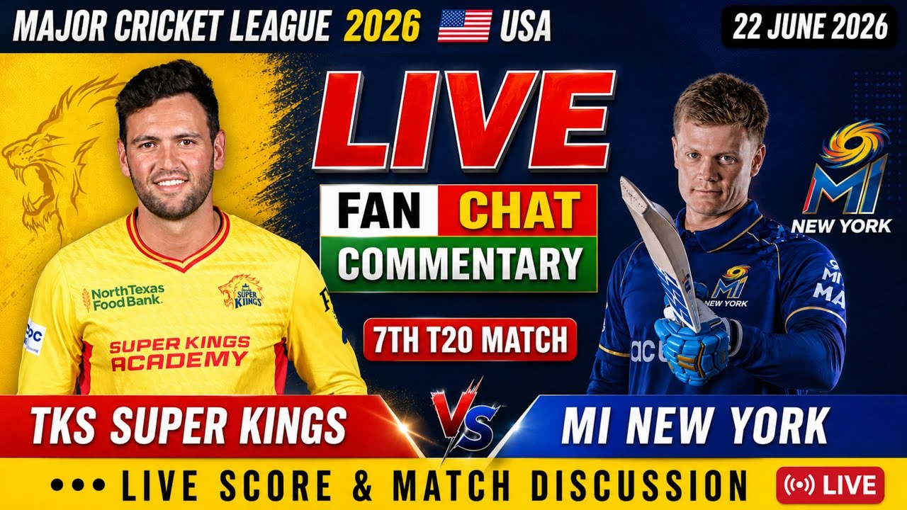 🔴 LIVE | Texas Super King vs MI New York | MLC 2026 USA | Live Match Today| Live Score & Commentary