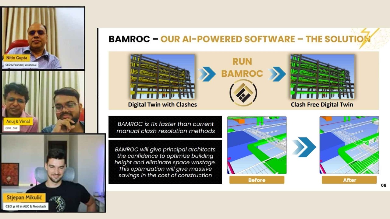 BAMROC - The Smartest AI Copilot for MEP Coordination | Live Webinar with Stjepan Mikulić