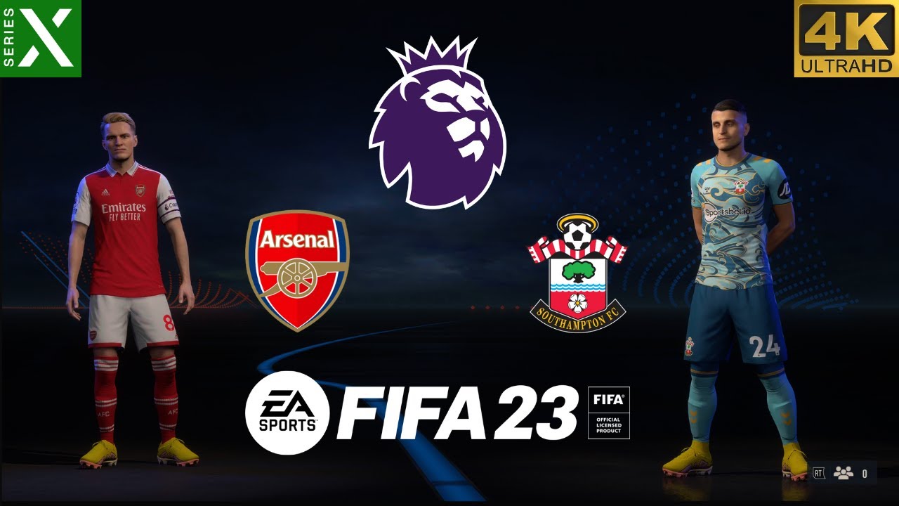 FIFA 23 - Arsenal vs Southampton | Premier League 22/23 | Series X Gameplay [4K 60FPS]